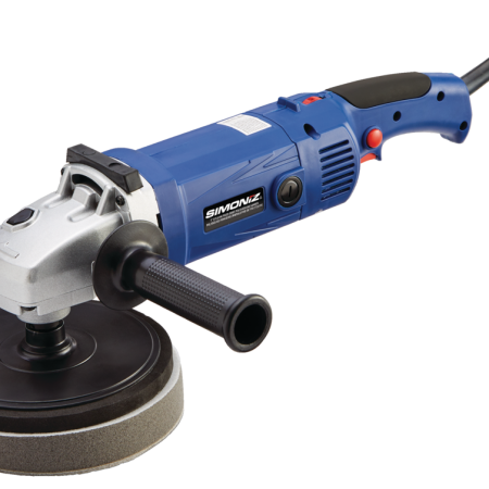 SIMONIZ Brushed Corded Hook & Loop Right Angle (Fixed Orbit) Adjustable Grip Polisher & Sander, 7-in