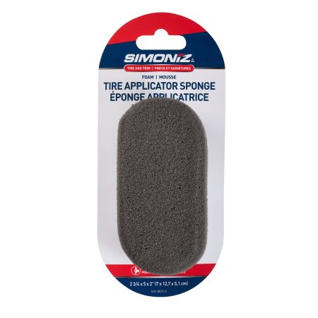 SIMONIZ Foam Tire Applicator Sponge, Black, Grey, 1-pc