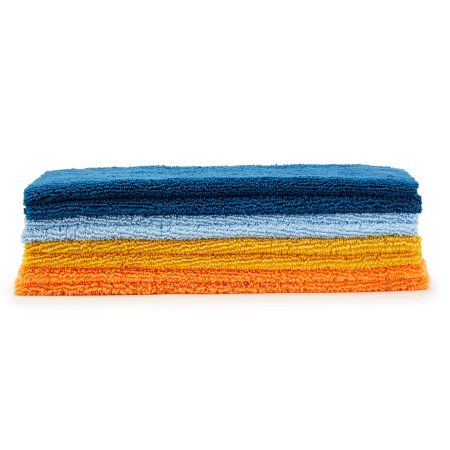 SIMONIZ Microfibre Multi-Purpose Edgeless Towels, 13-3/4 x 13-3/4-in, Multi-colour, 8-pk