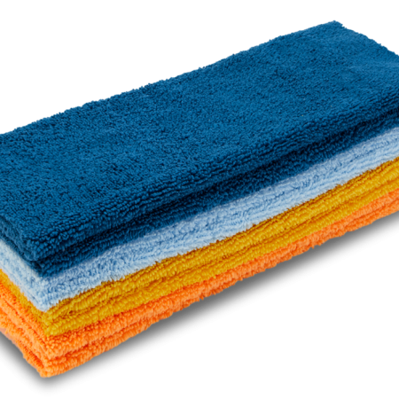 SIMONIZ Microfibre Multi-Purpose Edgeless Towels, 13-3/4 x 13-3/4-in, Multi-colour, 8-pk