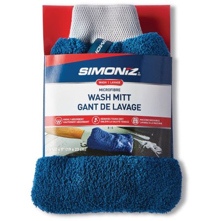 SIMONIZ Microfibre Wash Mitt, Blue