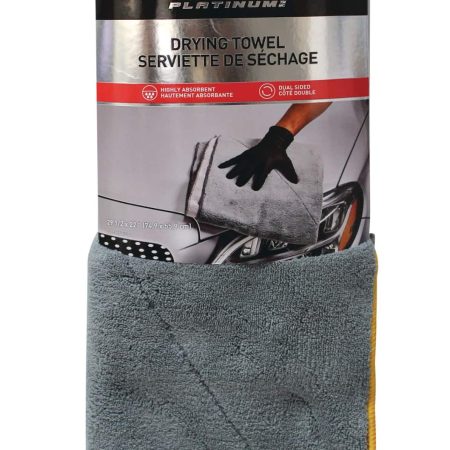 SIMONIZ Platinum 2-in-1 Plush Edged Drying Towel, 4.5 sq.ft., Grey, 1-pc