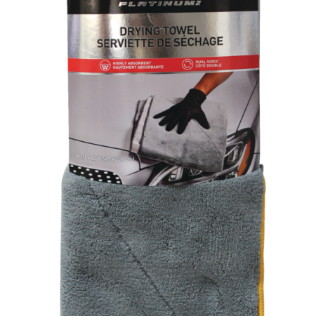 SIMONIZ Platinum 2-in-1 Plush Edged Drying Towel, 4.5 sq.ft., Grey, 1-pc