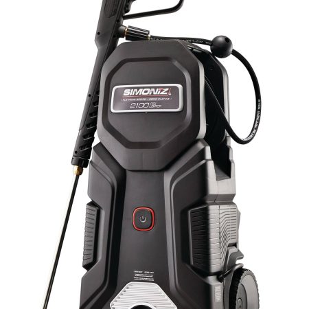 Simoniz Platinum 2100 PSI 1.5 GPM Corded Cold Water Wheeled Brushed Electric Pressure Washer w/ Foam Blaster