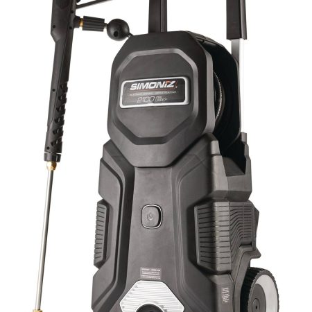 Simoniz Platinum 2100 PSI 1.5 GPM Corded Cold Water Wheeled Brushed Electric Pressure Washer w/ Foam Blaster