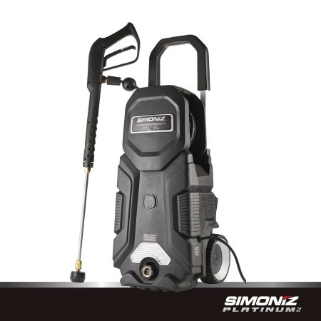 Simoniz Platinum 2100 PSI 1.5 GPM Corded Cold Water Wheeled Brushed Electric Pressure Washer w/ Foam Blaster