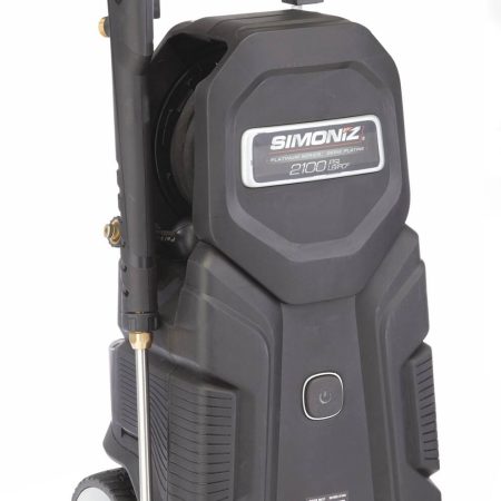 Simoniz Platinum 2100 PSI 1.5 GPM Corded Cold Water Wheeled Brushed Electric Pressure Washer w/ Foam Blaster