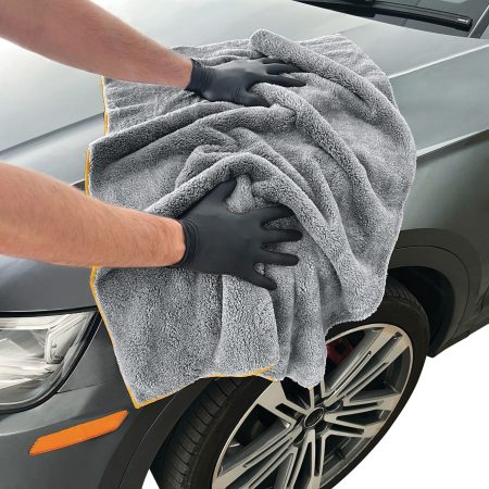 Simoniz Platinum Coral Fleece Microfibre Drying Towel, Grey