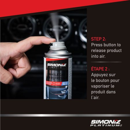 SIMONIZ Platinum Whole Car Air Refresher Spray, Clean Linen Scent, 156-g