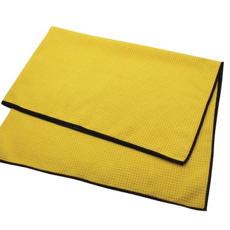 SIMONIZ Extra Large Waffle-Weave Drying Towel, 35-13/16 x 27-15/16-in, Yellow, 1-pc