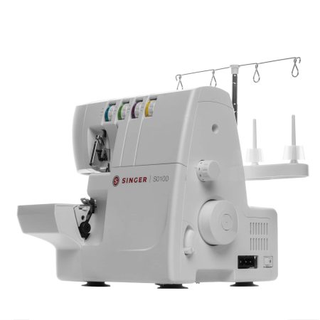 Singer S0100 Serger Sewing Machine with 2/3/4 Thread Stitches with 6 Stitch Types, Accessories Included