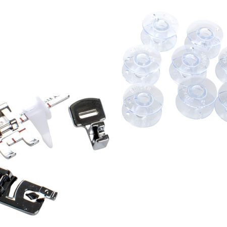 Singer Accessory Kit with 3 Sewing Feet and 8 Bobbins