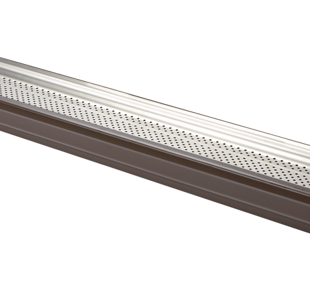 Holmes Smart Screen 20-ft Aluminum Gutter Guards, Metallic, 5-pk