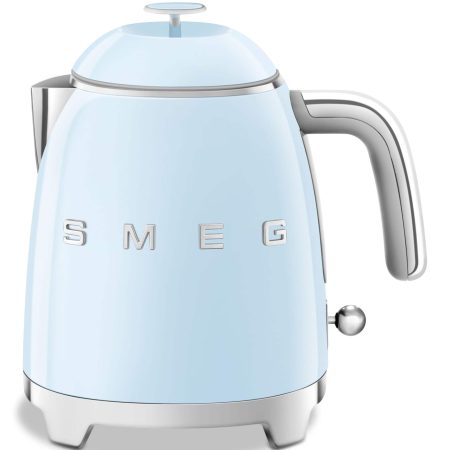 Smeg Retro Style Electric Mini Kettle with Cordless Base, Light Blue, 0.8-L