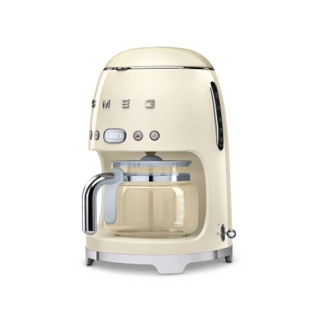 Smeg 50's Style Programmable 10-Cup Drip Coffee Maker, Cream