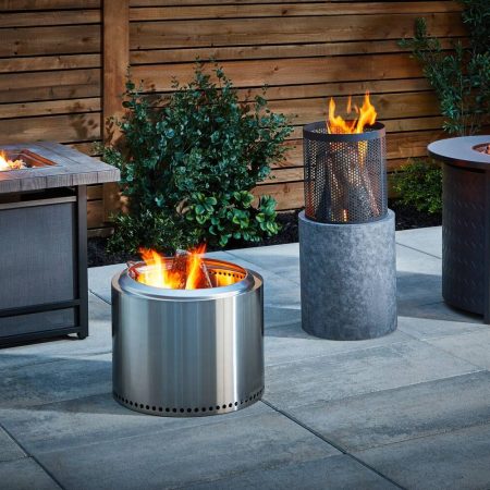 Solo Stove Stainless Steel Smokeless Bonfire Fire Pit with Removable Ash Pan, 19.5 x 14-in