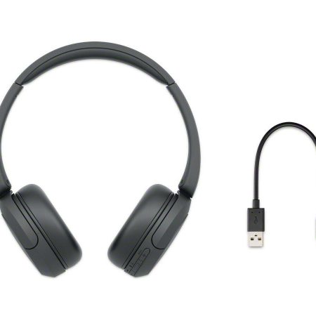 Sony Lightweight Over-Ear Headphones, Black