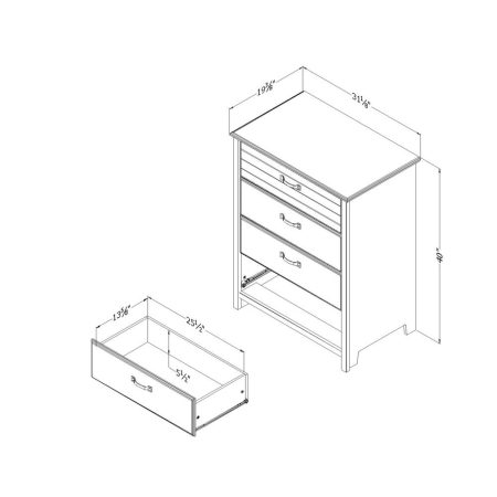 South Shore Ulysses 4-Drawer Chest