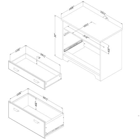 South Shore Versa Lateral 2-Drawer File Cabinet