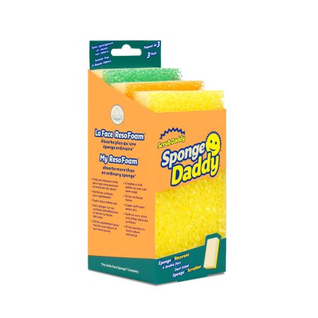 Scrub Daddy All-Purpose Gentle Scrub Cleaning Sponge, 3-pk