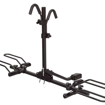 SportRack SR2901 Crest 2-Bike Platform Hitch Mount Bike Rack, Fits 1-1/4, 2-in Receiver, Black