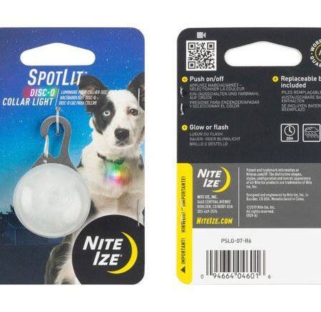 Nite Ize Spotlit LED Dog Collar Light, Water-Resistant