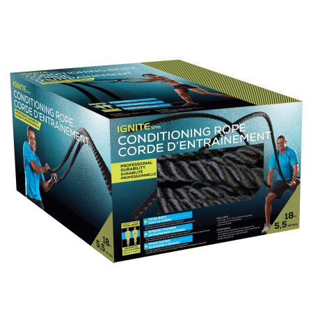 Ignite by SPRI Cross Train Conditioning Rope, 18-ft