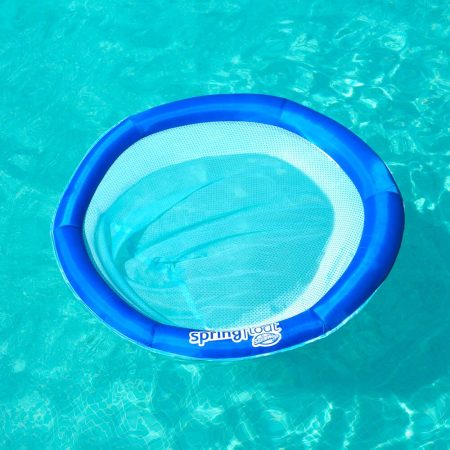 Swimways Spring Float Papasan Round Pool Lounger, Blue