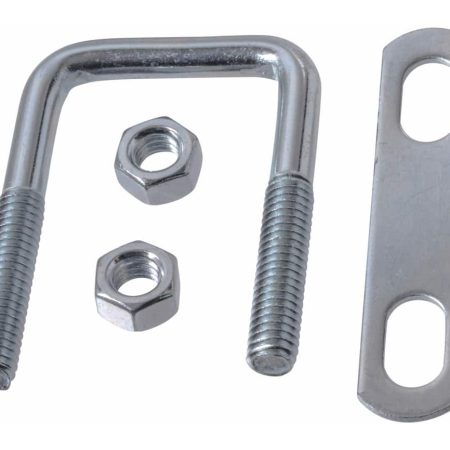 Buildex Square U Bolt, Carbon Steel and Zinc-Plated, 2-1/2 x 1-1/3-in