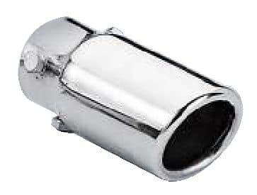 Stallion Polished Rolled Edge Exhaust Tip, 5-in