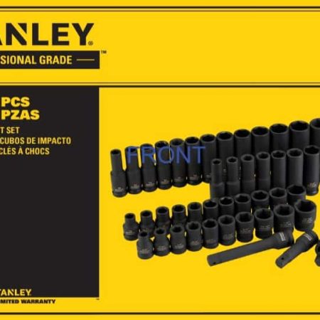 Stanley Pro 1/2-in Impact Socket Set, 52-pc