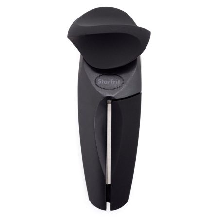 Starfrit MightiCan Manual Can Opener with Soft Grip, Black