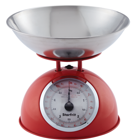 Starfrit Retro-Style Mechanical Kitchen Scale, 5-kg