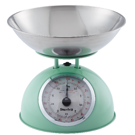 Starfrit Retro-Style Mechanical Kitchen Scale, 5-kg