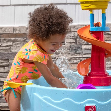 Step2 Outdoor Portable Spiral Slide Water Table, Kids Ages 2+