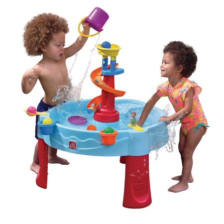 Step2 Outdoor Portable Spiral Slide Water Table, Kids Ages 2+