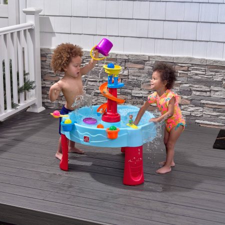 Step2 Outdoor Portable Spiral Slide Water Table, Kids Ages 2+