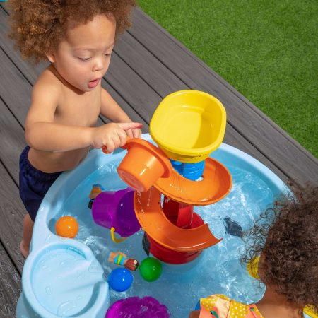 Step2 Outdoor Portable Spiral Slide Water Table, Kids Ages 2+