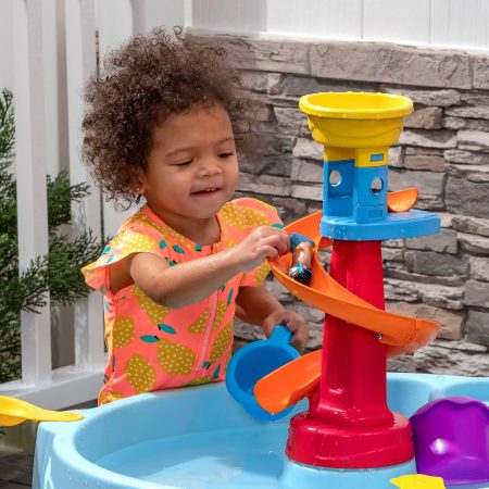 Step2 Outdoor Portable Spiral Slide Water Table, Kids Ages 2+