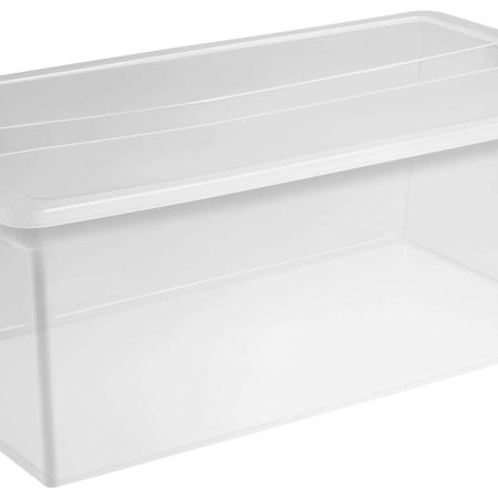 Sterilite ClearView Storage Box with Latched Lid, 104-L