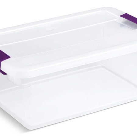 Sterilite ClearView Storage Box with Latched Lid, 14-L