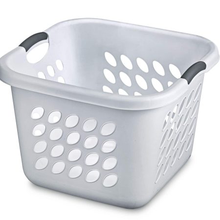 Sterilite Bushel Ultra Square Laundry Basket, 19 L x 19 W x 13.9-in H, 53 L capacity