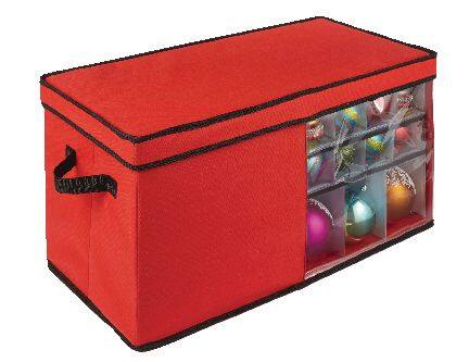 Solutions 82-Ornament 4-Tray Christmas Storage Bag, 12 x 13-in