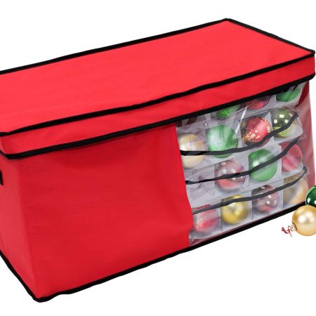 Solutions 82-Ornament 4-Tray Christmas Storage Bag, 12 x 13-in