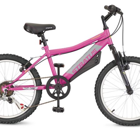 Stratus Torsion Kids' Bike with Reflectors, 6-Speed, 20-in, Purple