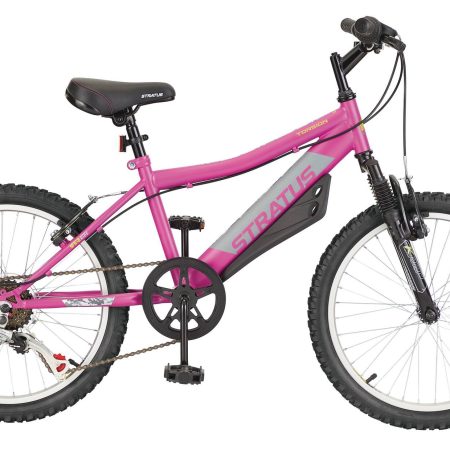 Stratus Torsion Kids' Bike with Reflectors, 6-Speed, 20-in, Purple