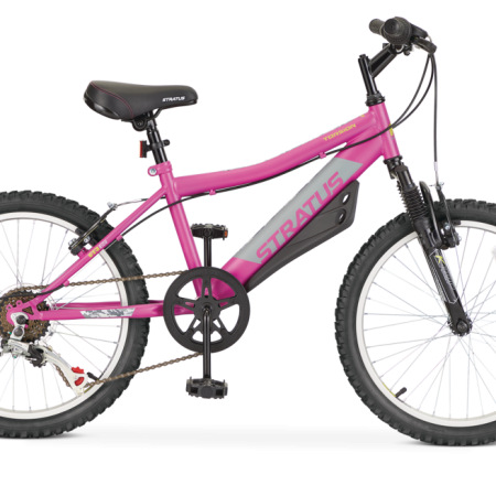 Stratus Torsion Kids' Bike with Reflectors, 6-Speed, 20-in, Purple