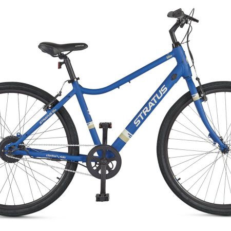 Stratus Hightown Electric Bike, 700C, Blue