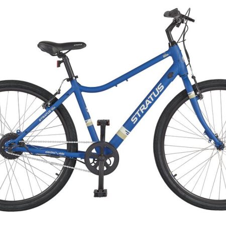 Stratus Hightown Electric Bike, 700C, Blue