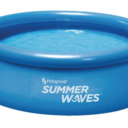 Summer Waves® Round Quick Set Inflatable Pool with Filter Pump, 8-ft x 26-in